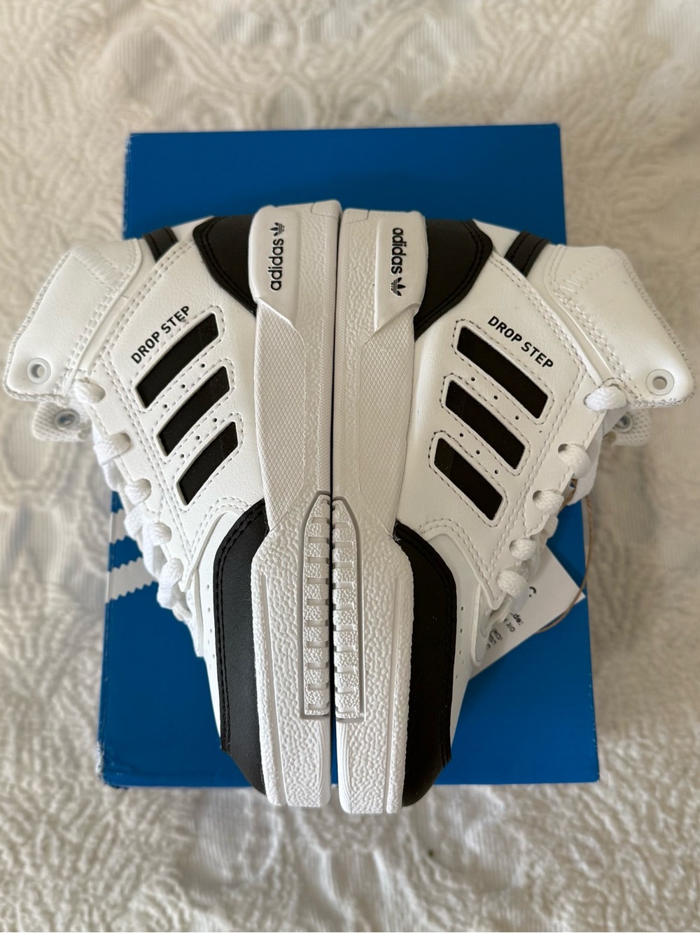 NIB Adidas Originals Drop Step Low Shoes 10.5K | White/Black